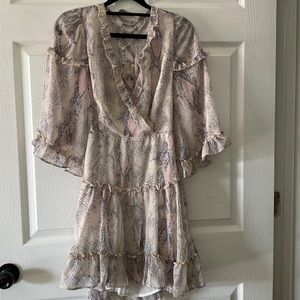 Pink/ purple snake skin dress